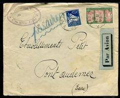 Algérie - Enveloppe Commerciale Par Avion De Alger Pour Pont Audemer En 1930 - Ref J 56 - Covers & Documents