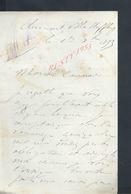 LETTRE DE 1893 ECRITE DE CLERMONT VILLA ANFFLING ? : - Manuscripts