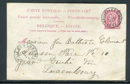 Belgique - Entier Postal De Bruxelles Pour Luxembourg En 1893 - Ref J 68 - Briefkaarten 1871-1909