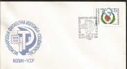 J) 1986 BULGARIA, PEACE YEAR, HANDS AND DOVE, FDC - Covers & Documents
