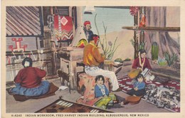 Indian Workroom, Fred Harvey Indian Building, Albuquerque, New Mexico (pk42323) - Albuquerque