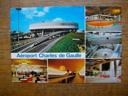 Roissy-en-france , Aéroport Charles-de-gaulle , Multi-vues "" Carte De 1976 """ - Roissy En France