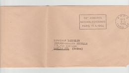 LSC - Flamme " 56é Congrès National ESPERANTO   PARIS 17.5.1964 " - Esperanto
