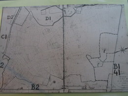 Photo Du Plan Parcellaire . Section "B1" Des Champsneufs . Echelle 1/8.800ème - Frossay