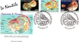 NOUVELLE CALEDONIE - FDC De 2001 N° 840 à 842 - Brieven En Documenten