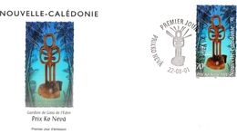 NOUVELLE CALEDONIE - FDC De 2001 N° 847 - Lettres & Documents
