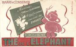 BUVARD  THE DE L'ELEPHANT - Café & Thé