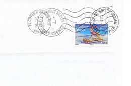 LETTRE SAINT BRIEUC DOUBLE CACHET - 1859-1959 Briefe & Dokumente