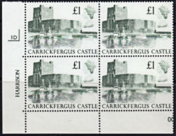H0070 GREAT BRITAIN (GB) 1988, SG 1410  &pound;1  Carrickfergus Castle  MNH Control Block - Nuovi