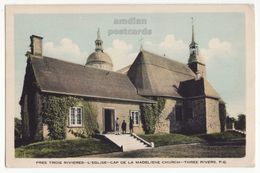 TROIS RIVIERES Quebec Canada, CAP DE LA MADELEINE Church C1940s PQ QC Vintage Postcard - Trois-Rivières