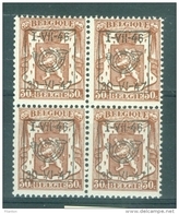 BELGIE - OBP Nr PRE 556 (blok Van 4) - TYPO Preo's/Precancels - MNH** - Cote 4,00 € - Tipo 1936-51 (Sigillo Piccolo)