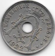 Belguim 25 Centimes 1922 Dutch   Vf - 25 Centimes