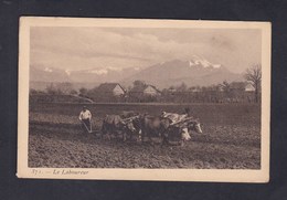 Suisse BL Carte Postée De Sissach - Le Laboureur ( Attelage Boeufs Comptoir Artistique Geneve ) - Sissach