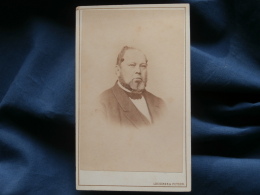 Photo CDV Loescher &amp; Petsch In Berlin - Mann, Adel, Portrait Homme, Collier De Barbe, Noblesse Circa 1865-70 L345A - Ancianas (antes De 1900)