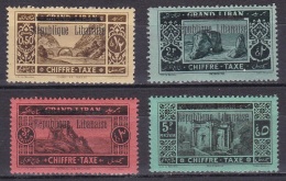 Grand Liban Taxe N°11* à 15*sans N°12 - Unused Stamps