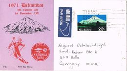 27232. Carta Aerea DUNEDIN (New Zealand) 1972. Monte EGMONT. National Park - Briefe U. Dokumente