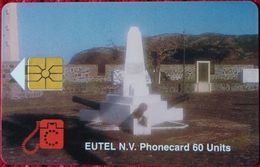 Antilles (Neth) - St. Eustatius - Eutel, EUS-E-06, Orange Fort, 2000ex, 1996, Used - Antilles (Netherlands)