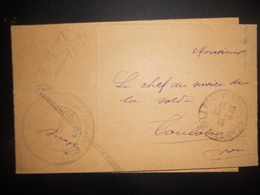 France , Poste Maritime , Lettre De Port Vendres 1918 Pour Marseille - Schiffspost