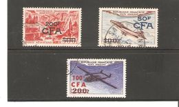 REUNION  LOT  POSTE AERIENNE N°50/52/59  OBLITERE DE 1951 - Airmail