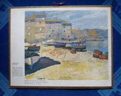 CALENDRIER - Almanach Des  P.T.T 1967 - MARQUET ( 1875- 1947) - Barques à COLLIOURE - Dpt 66 - Grand Format : 1961-70