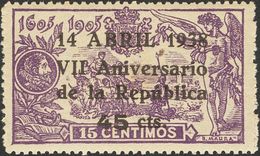 ** 45 Cts Sobre 15 Cts Violeta. Excelente Centraje. MAGNIFICO. - Other & Unclassified