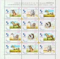 ** 3608/13A, 3723/28A. Minihojas De Caballos Cartujanos (Series I Y III). MAGNIFICAS. (Edifil 2018: 92€) - Andere & Zonder Classificatie