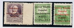 * 19/20, 8. Dos Series Completas (Correo Rápido, De San Sebastián Y Correo Urgente De Santa Cruz De Tenerife). MAGNIFICA - Nationalist Issues