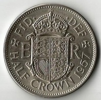 Pièces De Monnaie 1/2 Couronne 1957 - K. 1/2 Crown