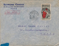 Lettre Madagascar Tamatave Pour Paris - Covers & Documents