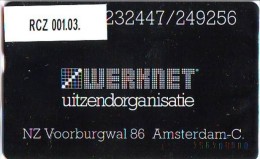 Telefoonkaart  LANDIS&GYR  NEDERLAND * WERKNET RCZ-001.03 * A'DAM NZ VOORBURGWAL * ONGEBRUIKT * OPLAGE 450 - Privées