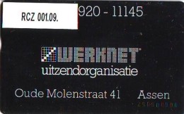 Telefoonkaart  LANDIS&GYR  NEDERLAND * WERKNET RCZ-001.09 * ASSEN * ONGEBRUIKT * OPLAGE 100 * Cat.w. 600,00 - Privées