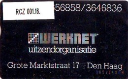 Telefoonkaart  LANDIS&GYR  NEDERLAND * WERKNET RCZ-001.16 * DEN HAAG G. MARKTSTRAAT * ONGEBRUIKT * OPLAGE 150 - Privées