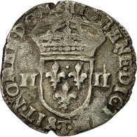 Monnaie, France, Henri IV, 1/4 Ecu, 1610, Nantes, TB+, Argent, Sombart:4678 - 1589-1610 Enrique IV