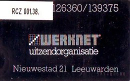 TELEFOONKAART LANDIS&GYR  NEDERLAND * WERKNET RCZ-001.38 * LEEUWARDEN * ONGEBRUIKT * OPLAGE 400 - Privé