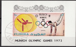 Fujeira 1972 Mi. Munich Olympic Games - Winners : Ginnastica Sbarra Mitsuo Tsukahara Giappone Nippon - Nuovo CTO Imperf. - Summer 1972: Munich