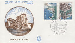 Enveloppe  FDC  1er  Jour   MONACO   Paire   EUROPA     1978 - 1978