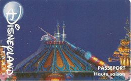 PASS-DISNEYLANDPARIS -1996-SPACE MOUNTAIN-ADULTE-V° N° S 049611 HORIZONTAL En HAUT-TBE- - Passaporti  Disney