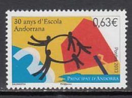 Año 2013 Nº 741 Aniversario De La Escuela Andorrana - Unused Stamps