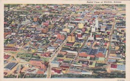 Kansas Wichita Aerial View 1943 Curteich - Wichita