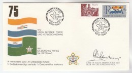 SIGNED - CHIEF Of The SADF SOUTH AFRICAN FORCES  South Africa COVER 1987 Military Stamps - Lettres & Documents