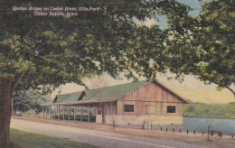 Iowa Cedar Rapids Shelter House On Cedar River Ellis Park 1957 Curteich - Cedar Rapids