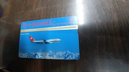 Switzerland-(kp93/135a)-swissair Boeing 747-357-mint- Card-(329l)-(5chf)+1card Prepiad Free - Avions