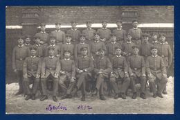 Carte-photo. Sous-officiers Allemands. Berlin 1917 - Regimente