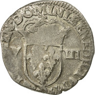 Monnaie, France, Henri IV, 1/8 Ecu, 1608, Rennes, TB+, Argent, Sombart:4688 - 1589-1610 Enrique IV