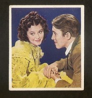 JAMES STEWART  ANN RUTHERFORD   CIGARETTES CARD GODFREY PHILLIPS FAMOUS LOVE SCENES 1930s VINTAGE - Andere