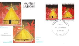 NOUVELLE CALEDONIE - FDC De 1991 N° 609 à 610 - Briefe U. Dokumente