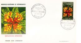 NOUVELLE CALEDONIE - FDC De 1964 N° 321 - Storia Postale