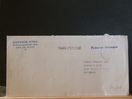 74/209  LETTER STOS TAXE PERCU - Covers & Documents