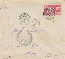 COVER. COTE D'IVOIRE. 11 3 40. BINGERVILLE TO FRANCE.CENSOR - Covers & Documents