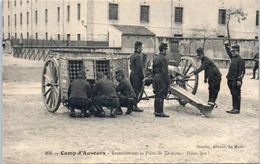 Camp D'Auvours - Exercices Sur La Pièce De 75 Mm- Pièce Feu! - Guerre 1916 - Ausrüstung